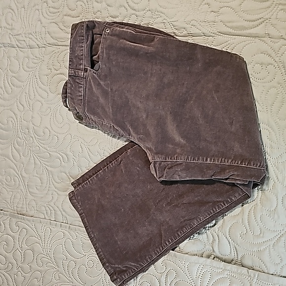 Michael Kors Women's Petite Gray Corduroy Bootcut Mid-rise Pants - Picture 8 of 8